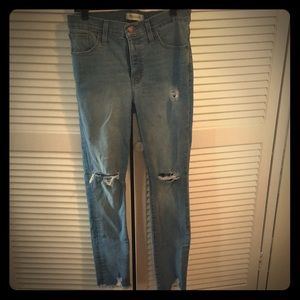 Size 28 Madewell High Rise Skinny Jeans